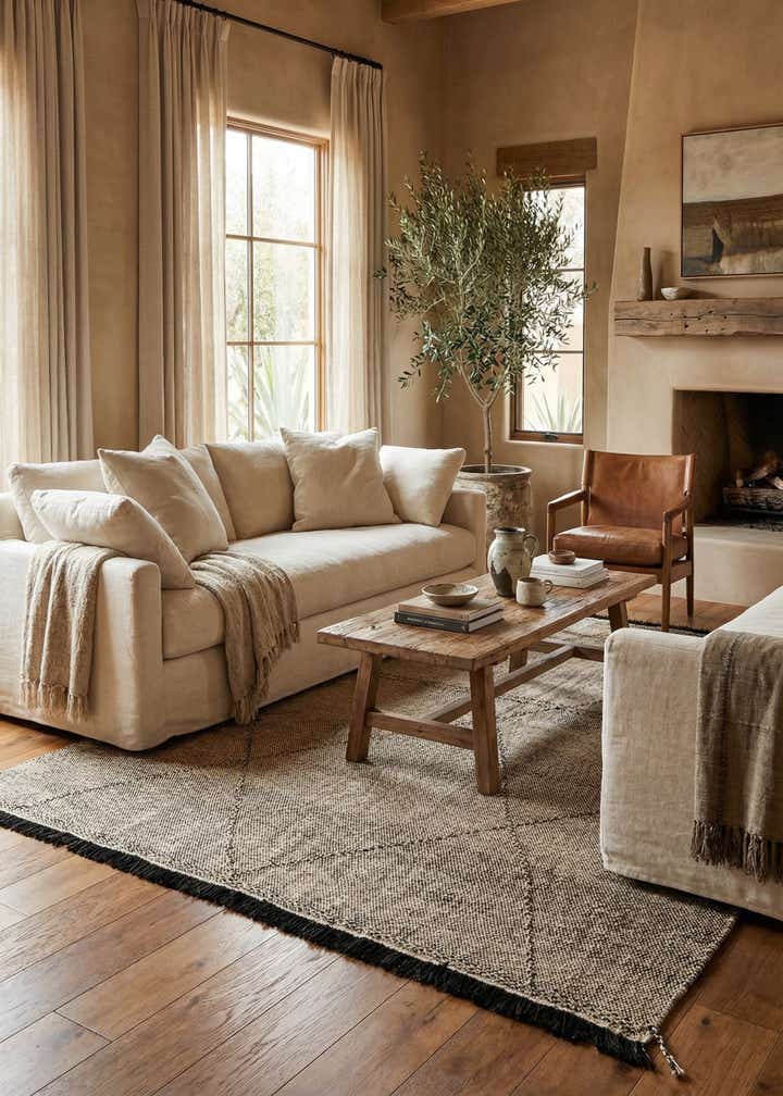 7' 5 x 9' 7 Hand Knotted Moroccan Wool Rug