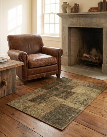 3' x 4' 2 Hand Knotted Ultra Vintage Persian Wool Rug