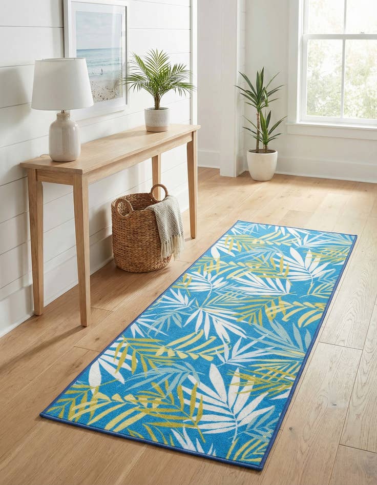 Detail image of 2' x 5' 1  Washable Jill Zarin Caribbean Indoor / Outdoor Runner Rug