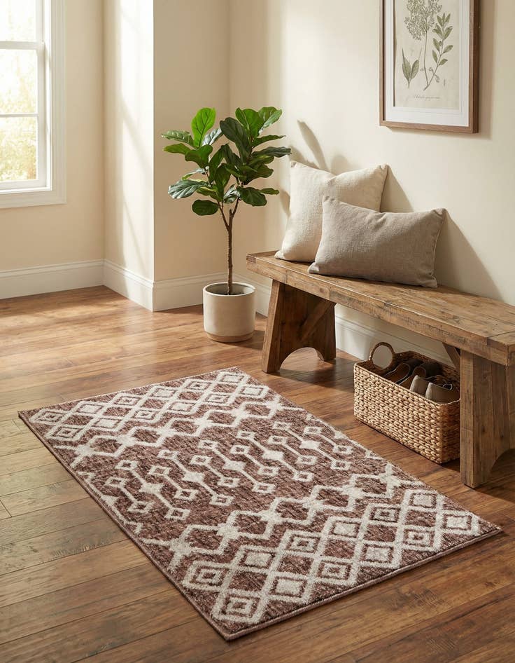 Detail image of 2' x 3' Eco Trellis Rug