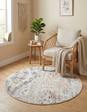 3' 3 x 3' 3 Vega Round Rug