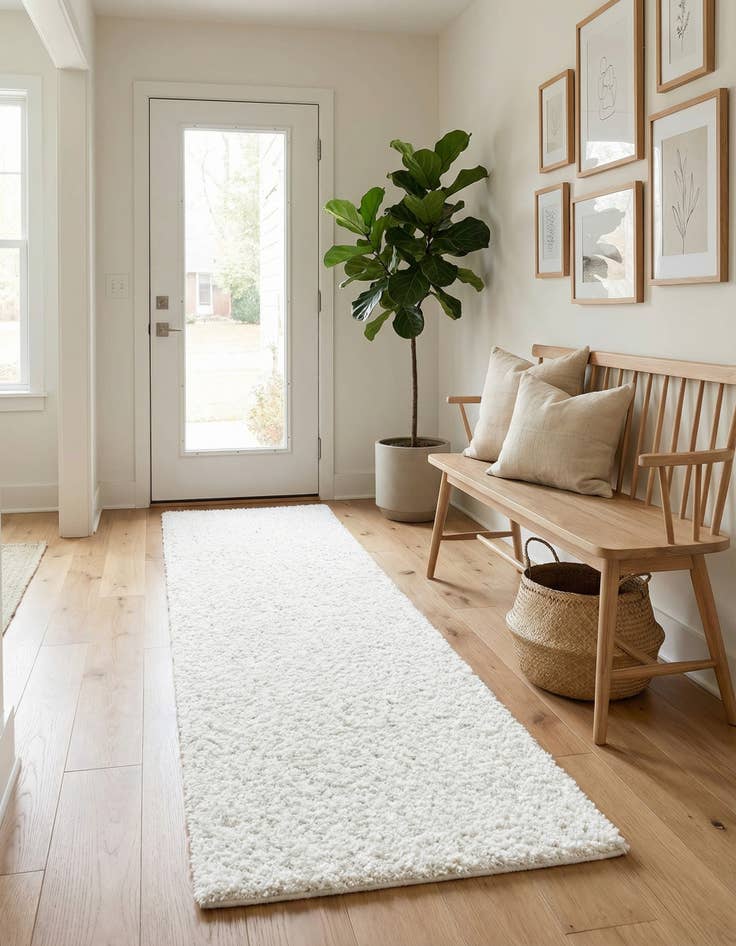 Detail image of  2' 7 x 10' Zermatt Shag Runner Rug