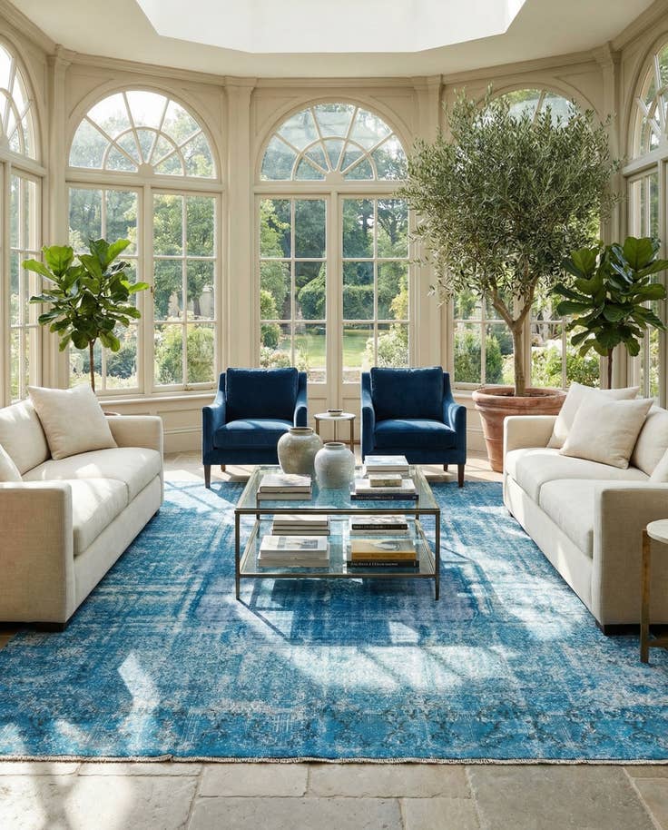 Detail image of 9' 1 x 13' Vintage Royal Wool Rug