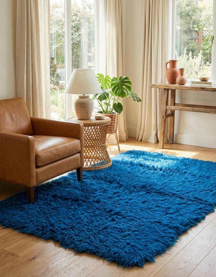 Detail image of 3' 3 x 5' 7  Hand Knotted Moroccan Wool Rug