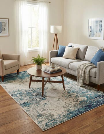 5' 3 x 8' Washable Vivid Rug