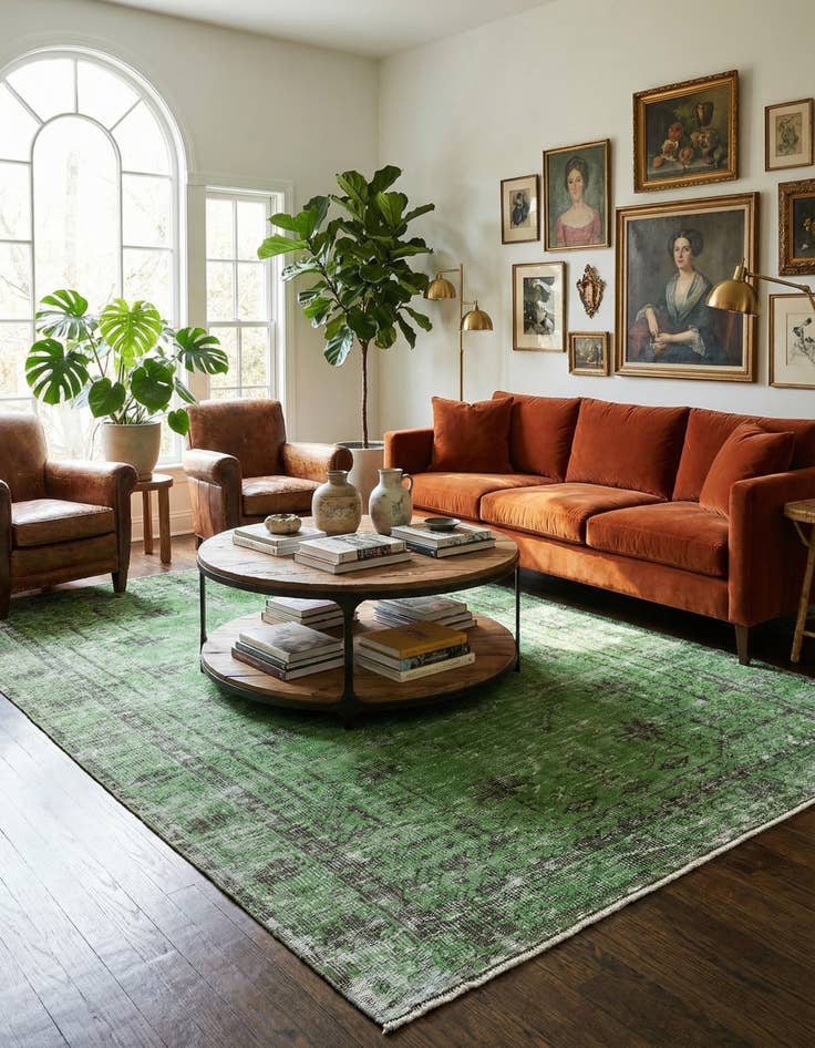 Detail image of 5' 5 x 9' 1 Ultra Vintage Wool Rug