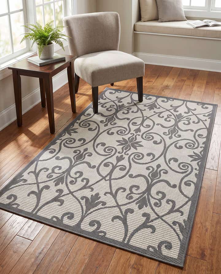 100cm x 155cm Fácil de limpiar Botanical Alfombra Comprar todos los estilos