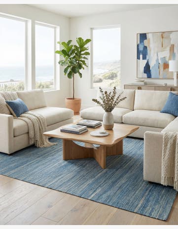 5' x 6' 6 Hand Woven Kilim Modern Wool Rug