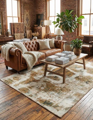 6' x 7' 10 Hand Knotted Ultra Vintage Persian Wool Rug