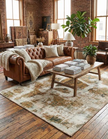 6' x 7' 10 Hand Knotted Ultra Vintage Persian Wool Rug