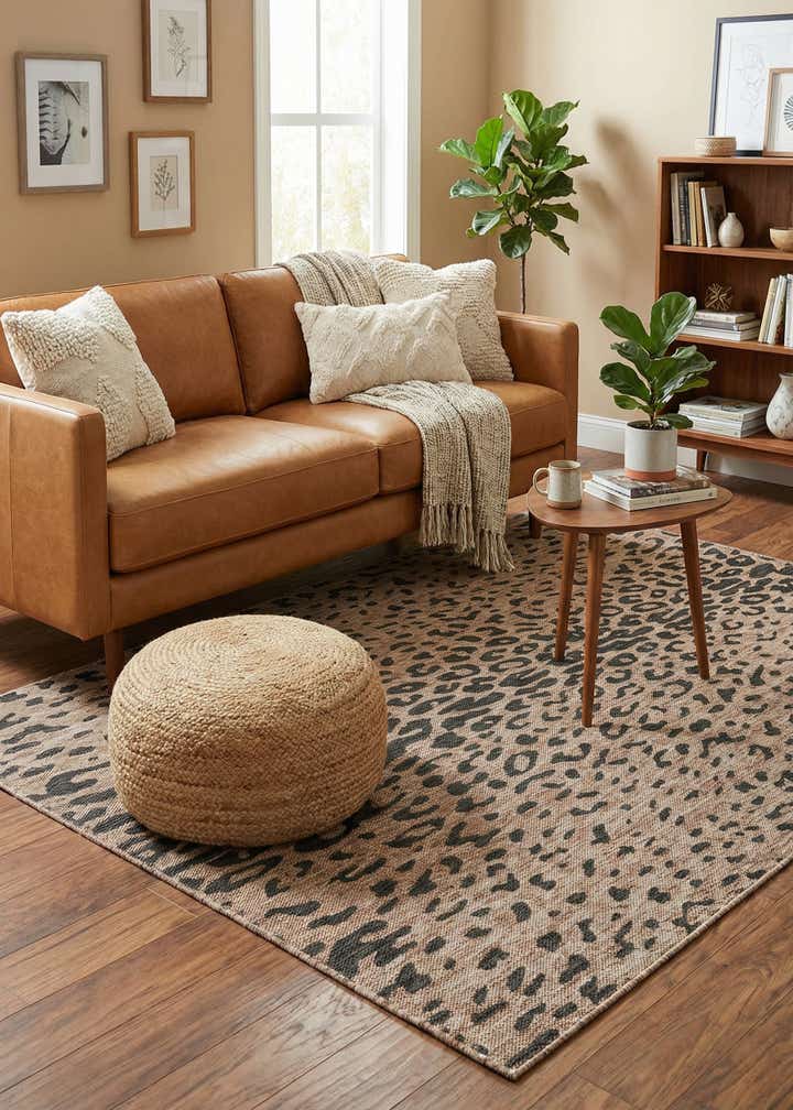 5' 3 x 8' Easy-Clean Safari Indoor / Outdoor Rug