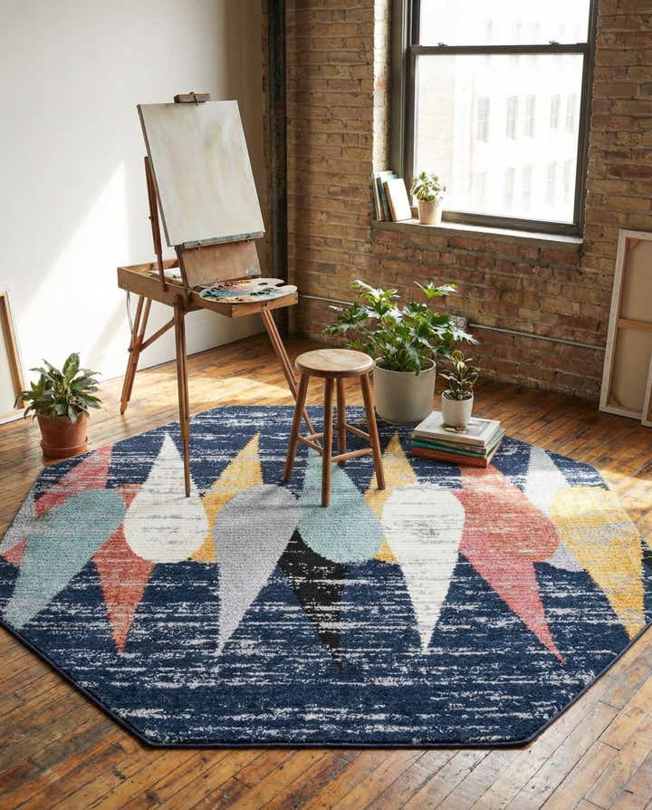 7' 10 x 7' 10 Tagine Octagon Rug
