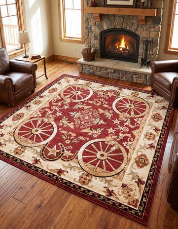 7' 10 x 7' 10 Pioneer Square Rug