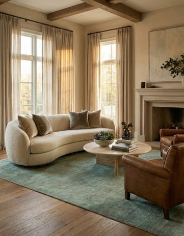 6' 3 x 9' 3 Hand Knotted Over-Dyed Ziegler Rug