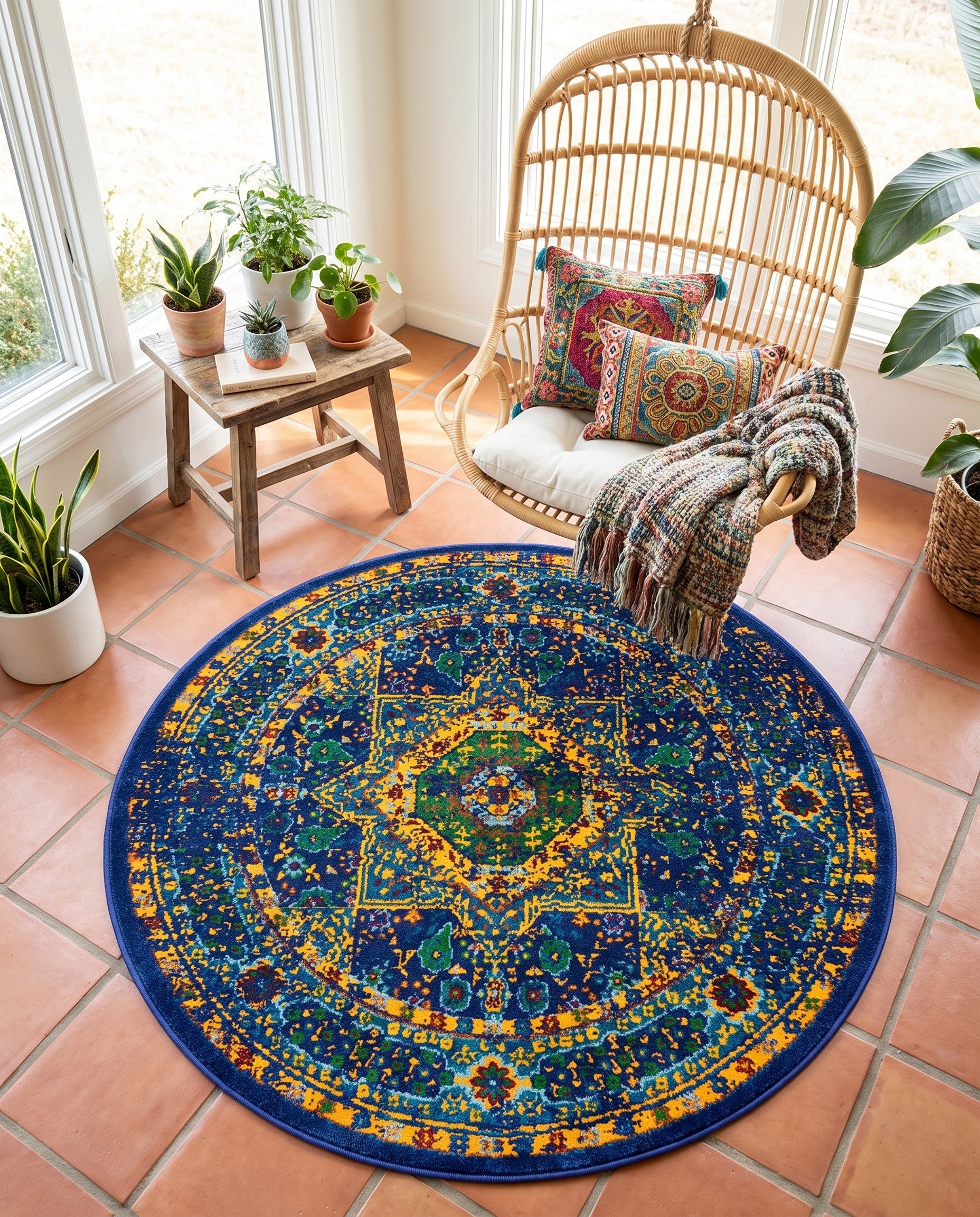 4' x 4' Calypso Round Rug