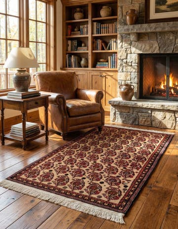 2' 4 x 4' Gabbeh Rug