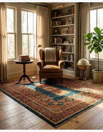 5' 9 x 7' 5 Luribaft Wool Rug