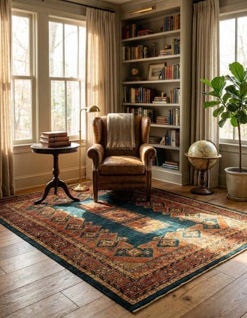 5' 9 x 7' 5 Luribaft Wool Rug