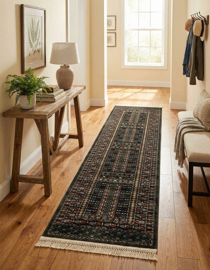 Detail image of 2' 7 x 10' Bokhara Runner Rug