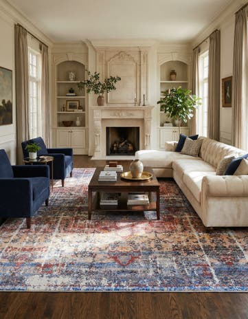 10' 6 x 10' 6 Washable Francesca Square Rug