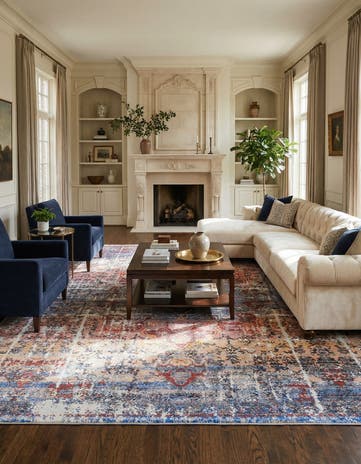 10' 6 x 10' 6 Washable Francesca Square Rug