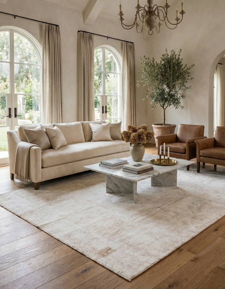 Detail image of  8' 10 x 11' 10  Hand Knotted Ultra Vintage Persian Wool Rug