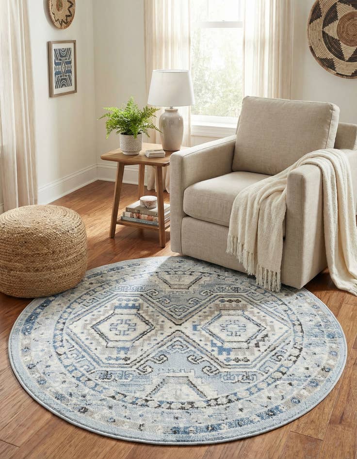 Detail image of 3' x 3' Charlotte Round Rug