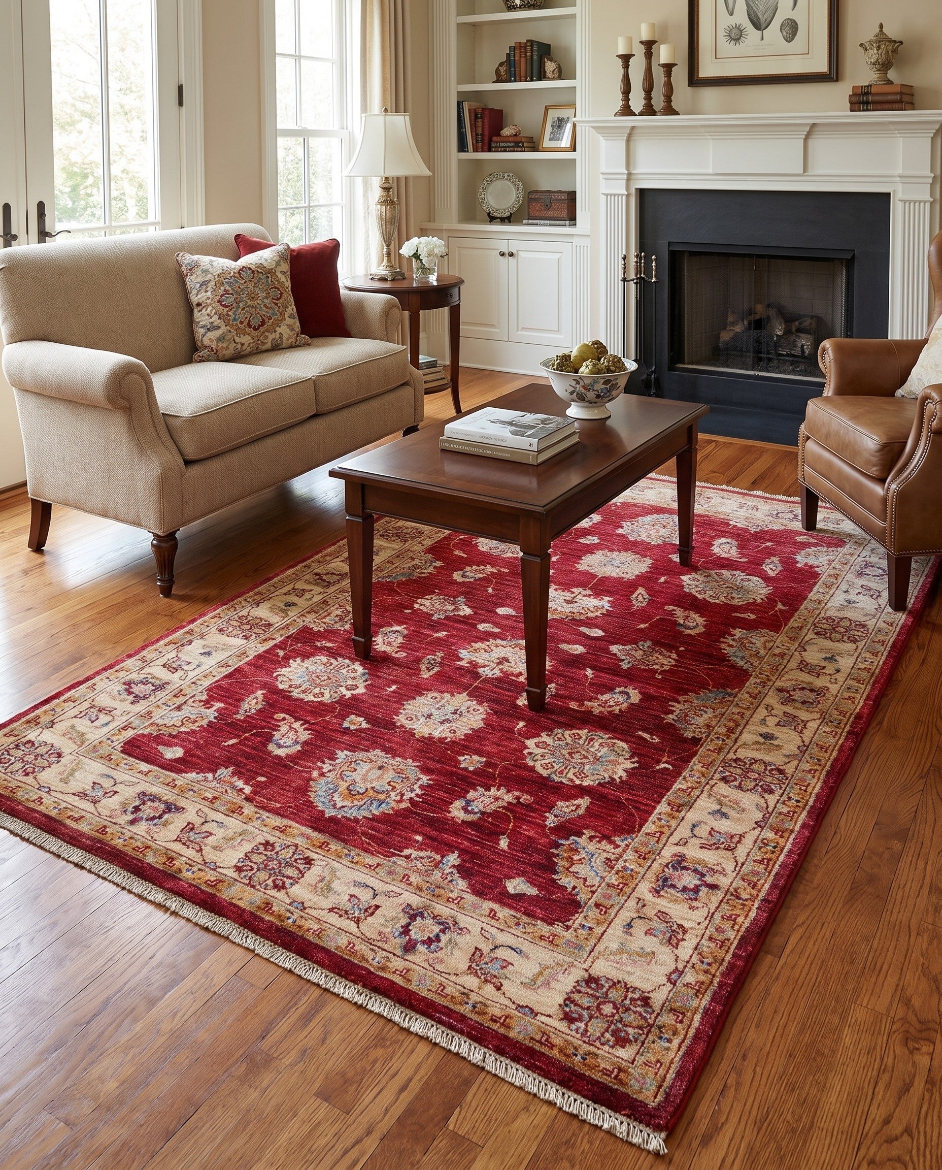 4' 3 x 6' 4 Hand Knotted Ariana Ziegler Rug