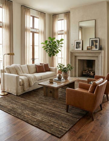 6' 6 x 7' 10 Juma Wool Rug