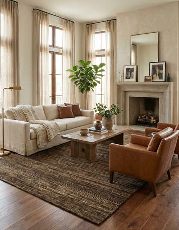 6' 6 x 7' 10 Juma Wool Rug