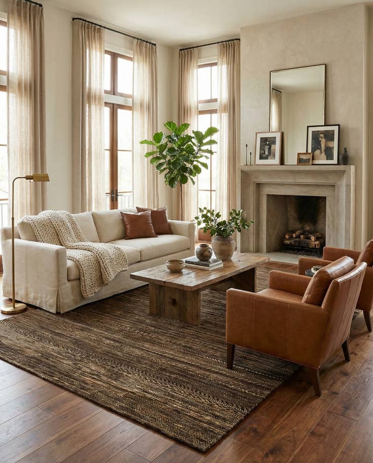 Detail image of 6' 6 x 7' 10 Juma Wool Rug
