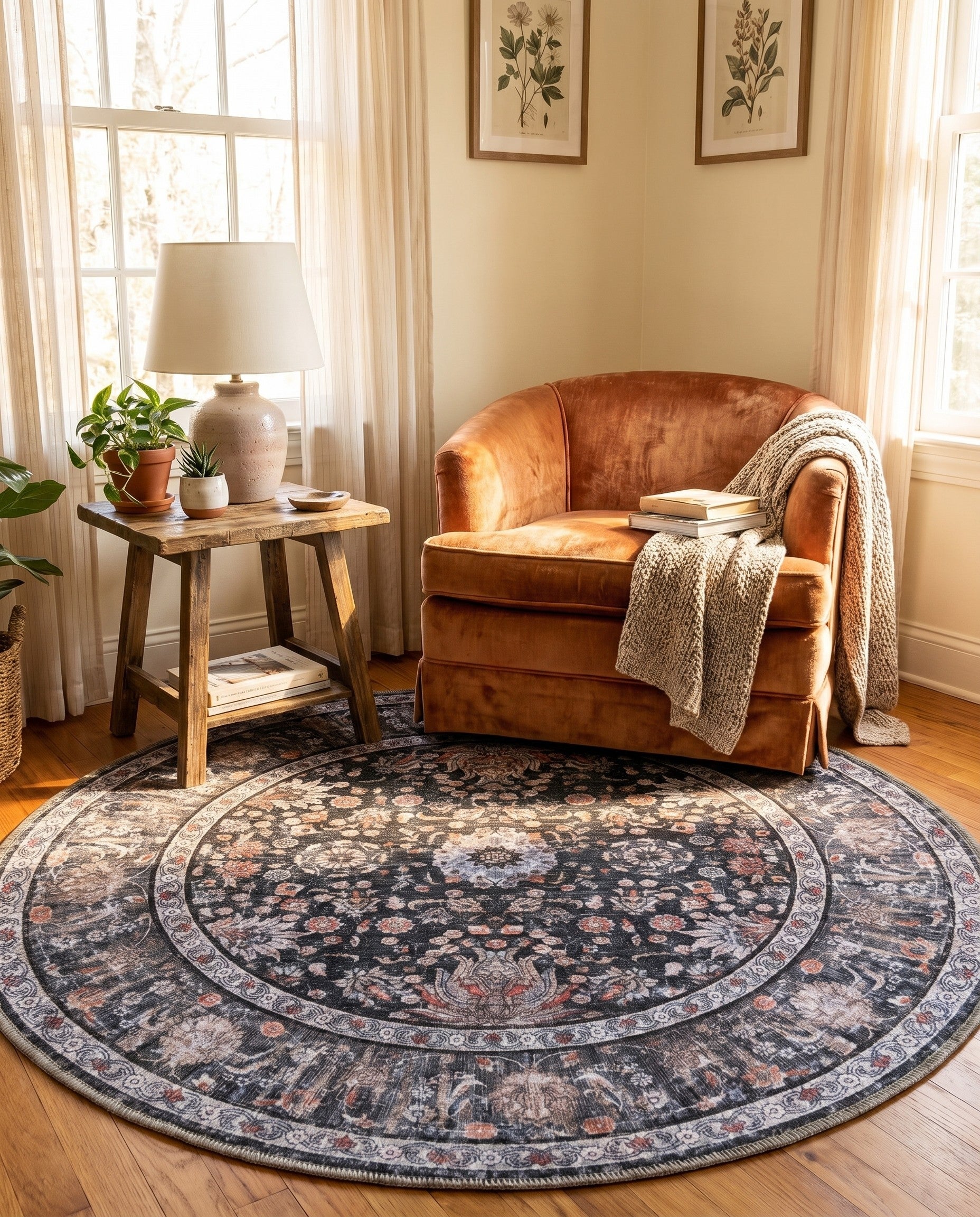 4' x 4' Yara Round Rug