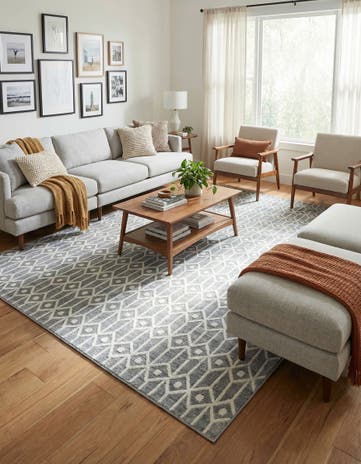 9' 10 x 14' Lattice Trellis Rug