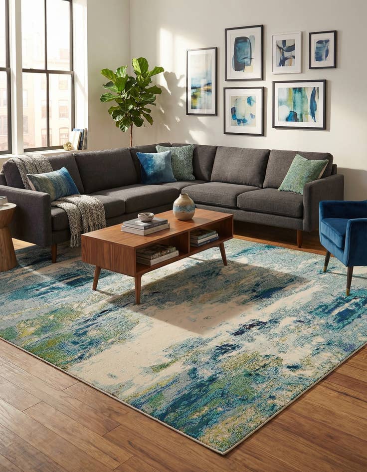 Detail image of  8' x 10'  Washable Theia Rug