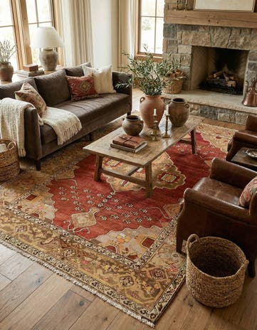 5' x 7' Hand Knotted Anatolian Oriental Wool Rug