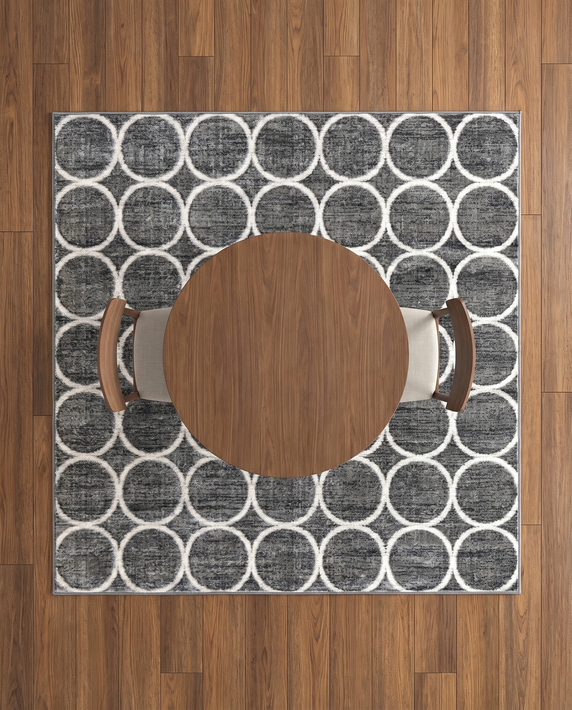 6' x 6' Lattice Trellis Square Rug