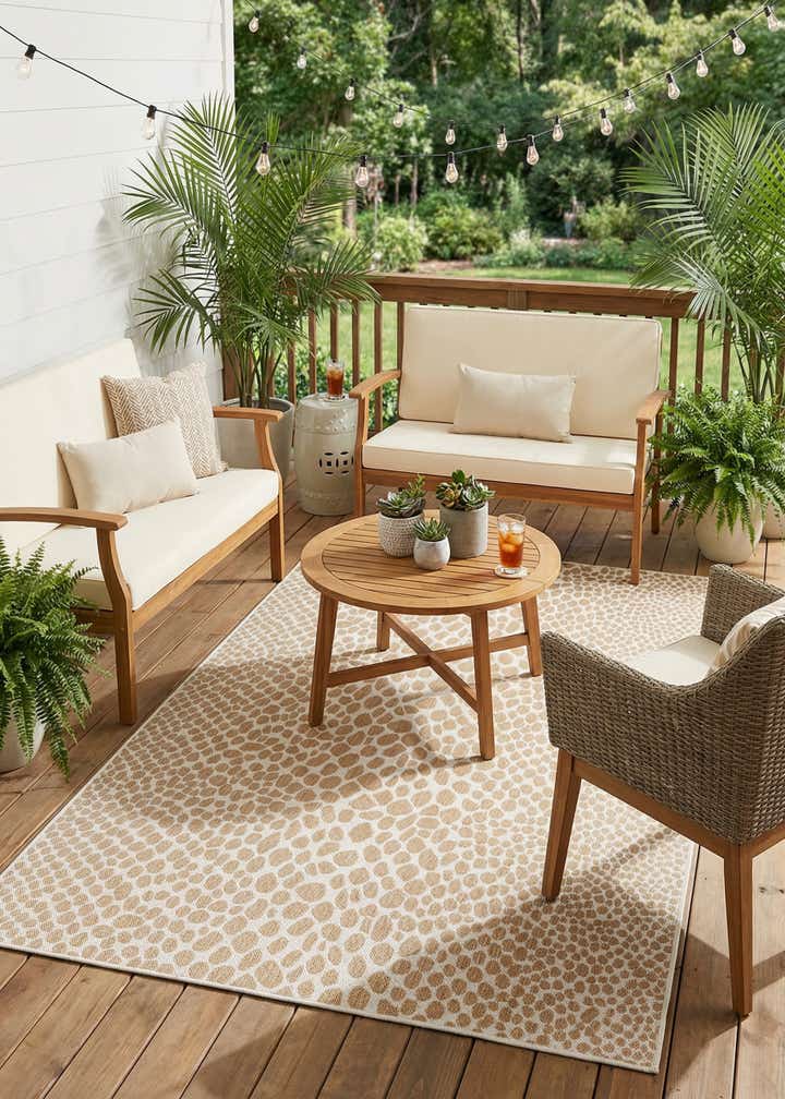 6' x 9' Easy-Clean Jill Zarin Cape Town Indoor / Outdoor Rug