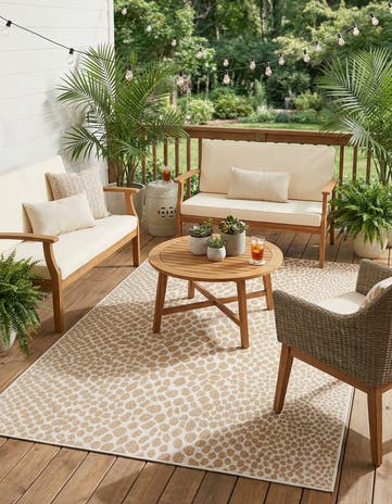 6' x 9' Easy-Clean Jill Zarin Cape Town Indoor / Outdoor Rug