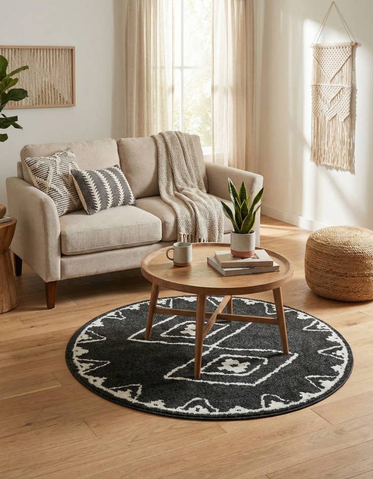 Detail image of  3' x 3' Oslo Round Rug