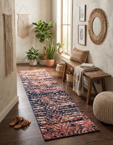 Rust Orange Tagine Runner Rug