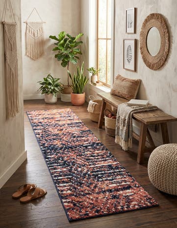 Rust Orange Tagine Runner Rug