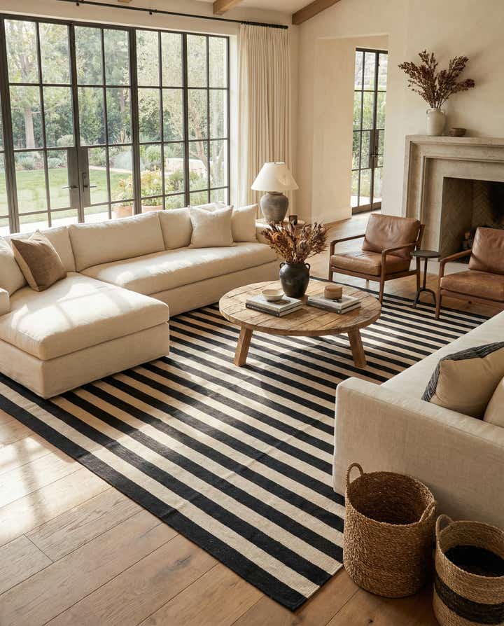 8' 3 x 9' 9 Hand Woven Kilim Modern Wool Rug