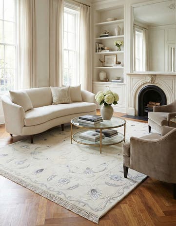 4' 11 x 6' 7 Hand Knotted Darya Wool Rug