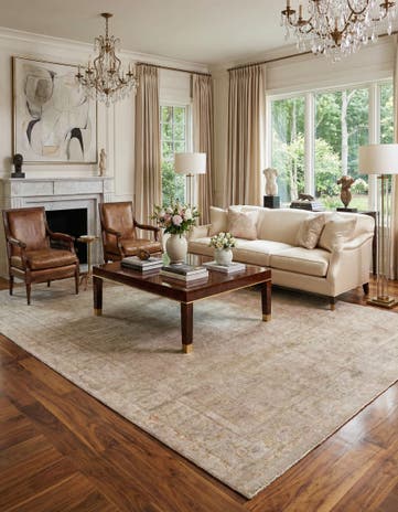 5' 7 x 8' 6 Hand Knotted Kundan Rug