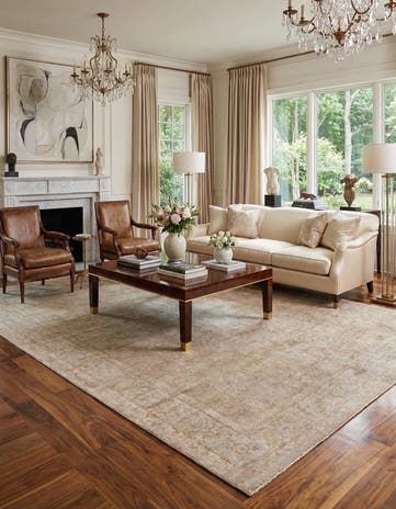 5' 7 x 8' 6 Hand Knotted Kundan Rug