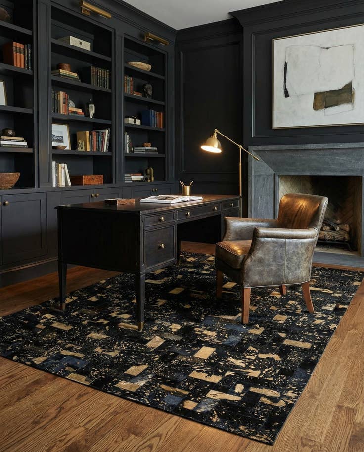 Detail image of 4' x 6' 1 Cowhide - Patchwork Rug
