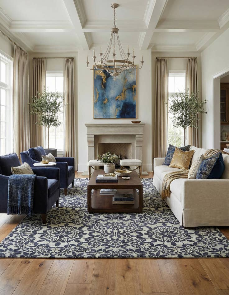 Detail image of 7' 8 x 9' 10  Hand Knotted Darya Rug