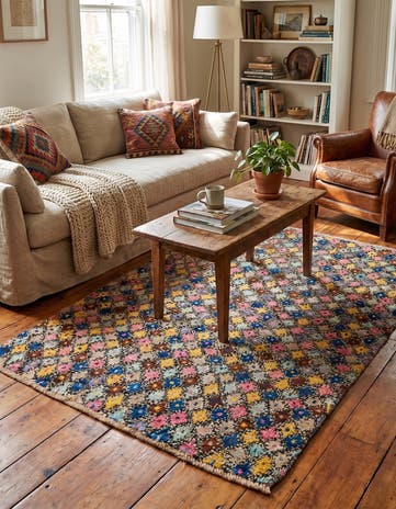 4' 1 x 5' 9 Hand Knotted Balouch Wool Rug