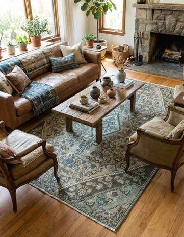 4' 8 x 7' 7 Vintage Rug