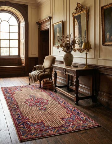 5' x 10' Hand Knotted Koliaei Persian Wool Runner Rug